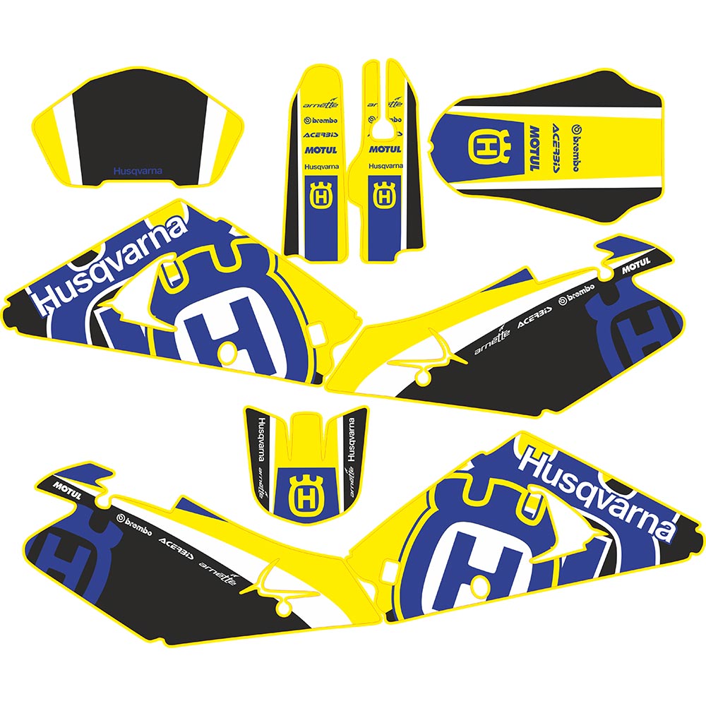 Αυτοκόλλητα Μηχανής – HUSQVARNA WRE 125cc 2002