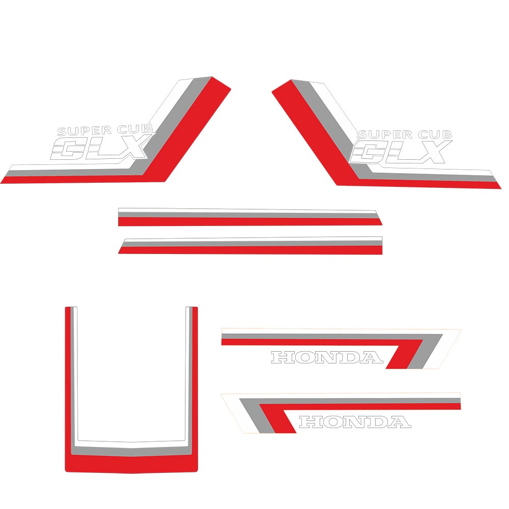 Αυτοκόλλητο Μηχανής – HONDA GLX
